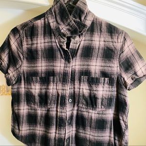 Plaid crop top